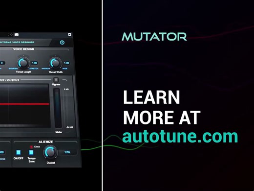 Antares Mutator 人声声音设计电音变声仿外星人效果器插件宣传