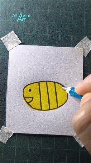 easy bee drawing