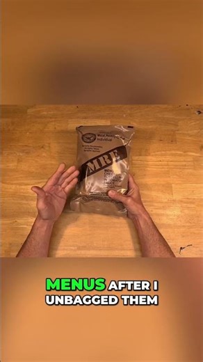 Unboxing MRE Case B Delicious Vegetarian Cheese Tortellini!