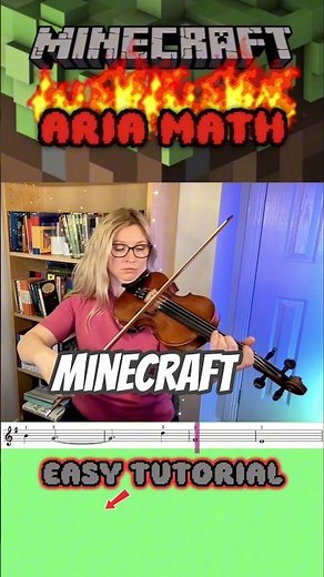 Minecraft Aria Math Easy Tutorial #violintutorial #minecraft