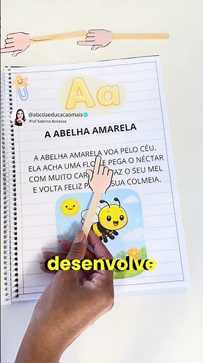Apostila A a Z com Textos Simples para Alfabetizar