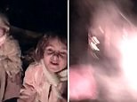 Horrific moment firework explodes in little girl's face