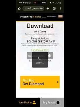 Free Fire Advance Server Activation Code Problem Solve | Free fire advance service registration#ff