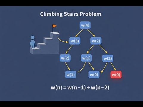 🔥 Google Interview Problem : Climbing Stairs| Part 1 | Recursion → Dynamic Programming