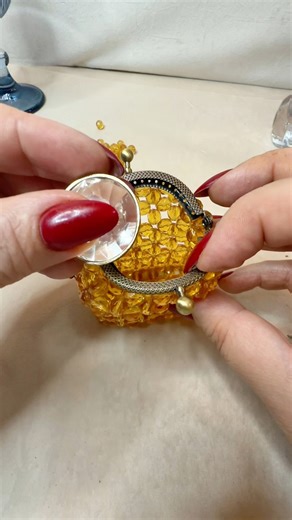 Mini mini beaded wallet — delicate, unique, and fully handmade. A tiny accessory that makes a big statement. #beadedwallet #beadsart #handmade #beadedaccessories #smallwallet #fashionaccessories #handcrafted #beadedbag #tinyaccessories #uniquehandmade | Borzabrand