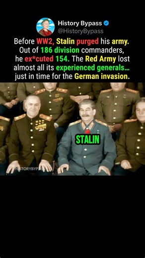 Stalin Destroyed His Own Army Before WW2 Even Started #shorts