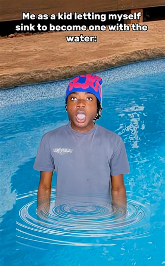 POV: Me as a kid letting myself be one with the water