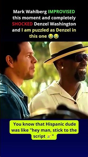 Mark Wahlberg improvised this moment and shocked Denzel Washington