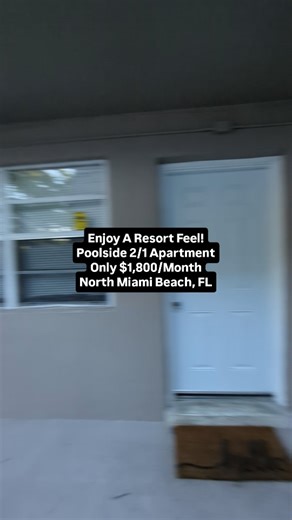 3.9K views · 24 reactions | Enjoy a Resort Feel without leaving home! ✨ This Poolside 2/1 Apartment in North Miami Beach feels like living at Disney World every day — palm trees, sunshine & pure relaxation ️ All for ONLY $1,800/Month! Dive into convenience, comfort & magic! 彩 #MiamiRentals #NorthMiamiBeachLiving #ResortStyleLife #PoolsideVibes #MiamiRealEstate | Giancarlo Espinosa | Facebook