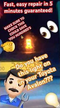 Toyota Warning Light Has a Dirt-Cheap Fix #autorepair #toyotaavalon #bulbreplacement #carcare