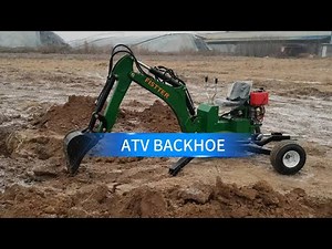 How to use a 360° rotation Towable backhoe digger