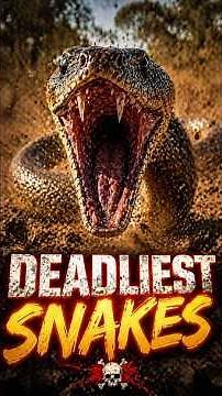 Top 5 Most Venomous Snakes That Can Kill You Fast 😱#Top5 #Snakes #VenomousSnakes#Scary #viralshorts