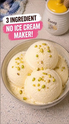 🍦 Homemade 3 ingredient Vanilla Ice Cream Recipe | Easy No-Churn Ice Cream