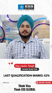Harwinder Singh attains Canadian dream, acknowledges ESS Global for crucial support, expressing heartfelt appreciation for their invaluable assistance. . Start Your Process: 90419-90419 . #thinkvisathinkess . #essglobal #immigrationexperts #canada #studyabroad #visa #success | ESS Global Private Limited