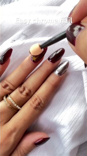 Easy Chrome Nail Art at Home ✨💅 | Beginner Friendly