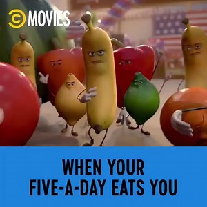 Friendly reminder to eat your vegetables before they eat you 🥕😂 Sausage Party is on tonight at 10:45pm! 🌭 | Comedy Central UK