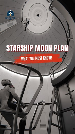 Starship's Moon Mission Plan REVEALED | The Booster Bay . . Video Credit: SpaceX #SpaceX #starship #moon #technology #research #Development | The Booster Bay