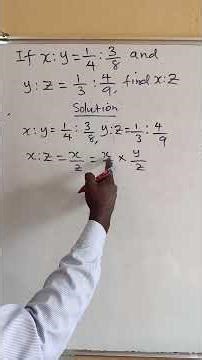 Solving Problem Involving Ratio