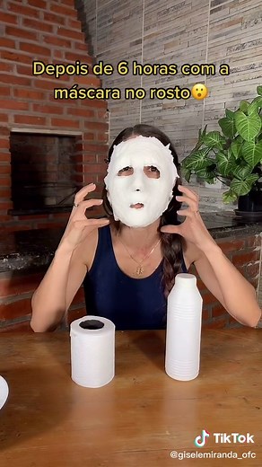 Máscara Facial Caseira com 50 Camadas de Papel