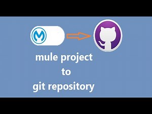 How to commit mule application to git hub repository