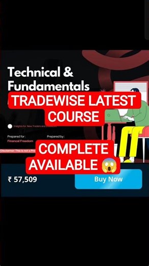 TRADEWISE LATEST TECHNICAL AND FUNDAMENTAL MASTERY COURSE LEAKED || TRADEWISE COURSE REVIEW