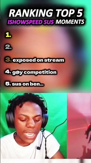 IShowSpeed's Most SUS Moments Part 2 Ranked!