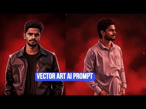 Create AI Illustrator Images in One Click with Gemini | Vector Art Prompt| Cartoon Image Prompt