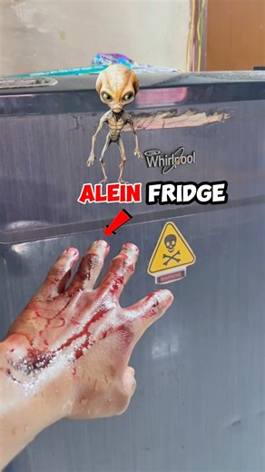 ALIEN FRIDGE😱| #experiment #shorts #alien #shortsviral