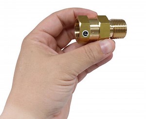 RV Check Valve for Fresh Water Systems - 1/2" MPT x 1/2" FPT - Brass JR Products RV Fresh Water 3726