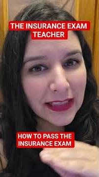 How to pass the insurance exam. #lifeandhealthinsuranceexam