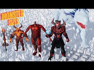 Dangerous Monsters Size Comparison | 3D