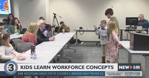 Kids learn workforce concepts at DWD Take Your Child to Work Day event