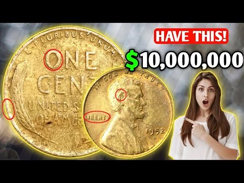 1952 D Lincoln Wheat Penny Coins Value | How Much is a 1952 D Wheat Penny Worth Money