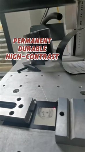 Laser Marking Complex Portraits on Metal – Micron-Level Precision #lasermarking #industrialmarking