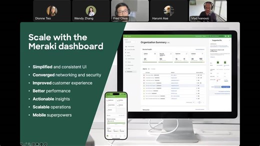 One Platform...for all your IT Needs Meraki Webinar - Cisco Video Portal
