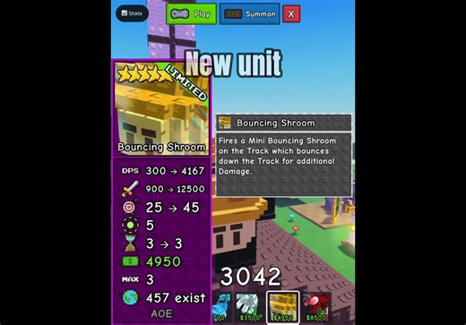 Bouncing shroom showcase#gtd #gardentowerdefense