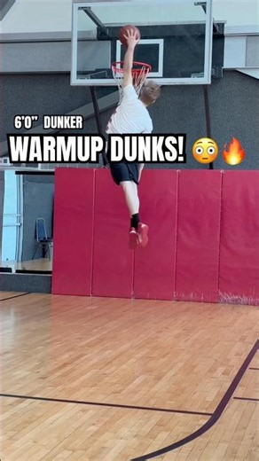 WARMUP SLAM DUNKS! 😳🔥 (6’0” Dunker)