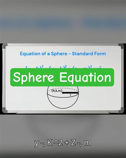Equation of a Sphere