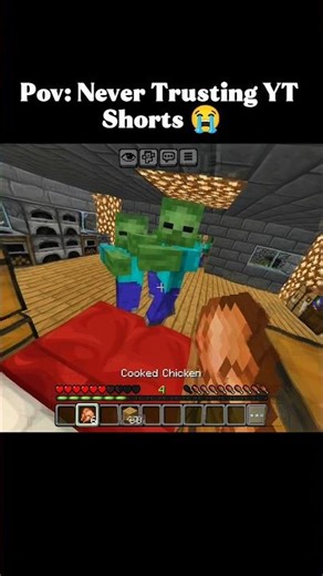 'Never Trusting YT Short'..🙏😭 #minecraft #shorts