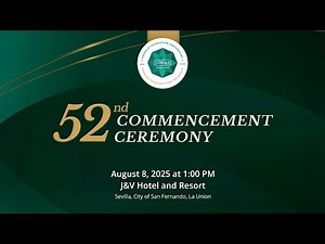 52nd Commencement Ceremony (mid-year Graduation)
