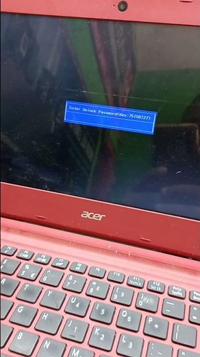 Unlock Acer Laptop Bios Password