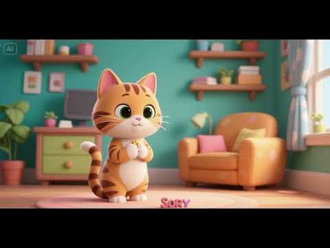 🐱💛 Kitty Learns to Say Sorry | Kindness & Social Skills Song for Kids | Nursery Rhymes 🎵✨