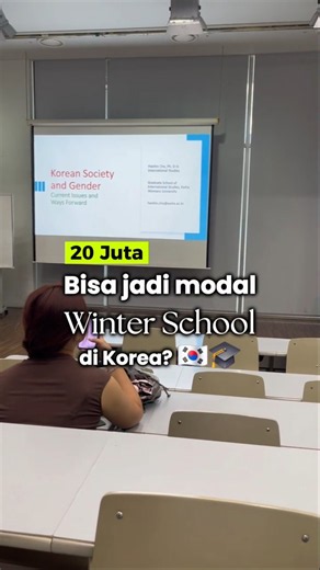 20 juta bisa buat Winter School di Korea? #winterschool #studyinkorea #shortcourses