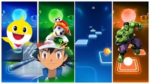 83K views · 890 reactions | Baby Shark  Paw Patrol Marshall  Pikachu Hulk Tiles Hop Edm Rush Gameplay  | Tiles Hop 1.5M | Facebook