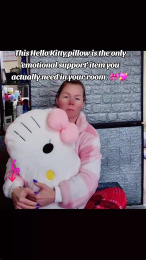 The coziest addition to your room is finally here! 🎀 This giant Hello Kitty Plush Pillow is ultra-soft, super huggable, and the perfect statement piece for your bed or sofa. Whether you're watching movies or just need a Sunday night reset, this is the ultimate comfort hack. ☁️✨#HelloKitty #CozyHome #KawaiiAesthetic #RoomDecor #PlushieCommunity