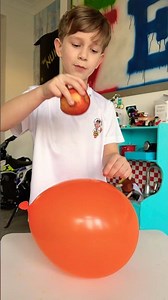 Apple Bounced Back! Balloon Trick Failed 😅🍎