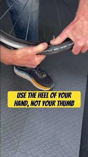 Struggling With Bike Tires? Try This Simple Hand Method! #shorts
