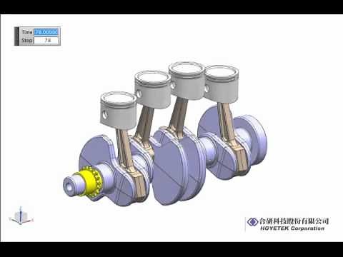Simcenter 3D Motion 凸輪與活塞機構運動模擬