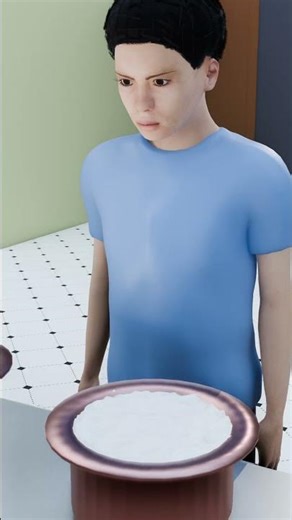 Milk bubbles when boiled but water does not. (3D) by FactzRig