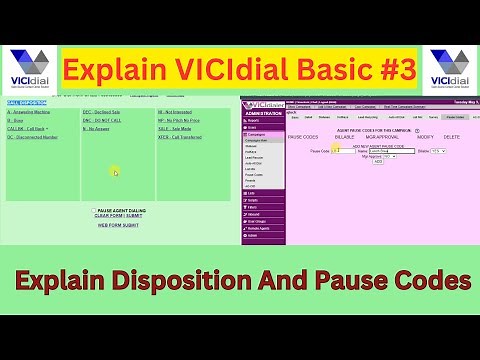 How To Add Disposition And Pause Code In Vicidial
